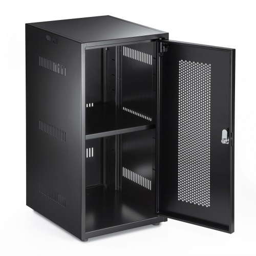 機器収納ボックス（扉付き・データセンター・鍵付き・ケーブル口付き） CP-KBOX7BK サンワサプライ