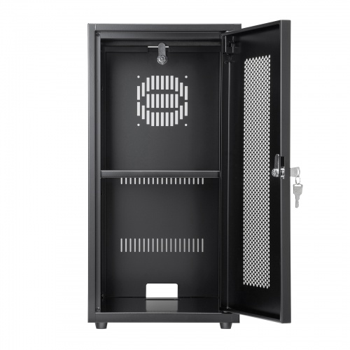 機器収納ボックス（扉付き・データセンター・鍵付き・ケーブル口付き） CP-KBOX7BK サンワサプライ