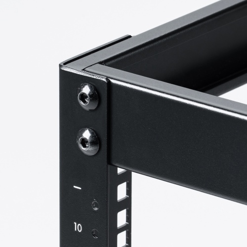 19インチ マウントラック（10U・ネットワークラック・オープンラック・キャビネット・EIA規格・キャスター付）