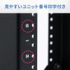 19インチ マウントラック（15U・ネットワークラック・オープンラック・キャビネット・EIA規格・キャスター付）