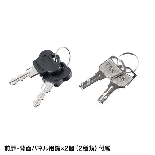 機器収納ボックス(木目天板・データセンター・扉付き・鍵付き・ケーブル口つき) CP-SBOX4560 サンワサプライ