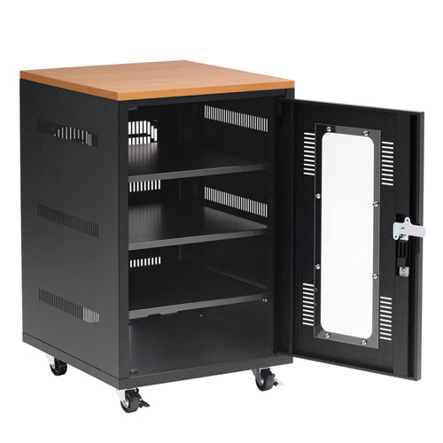 機器収納ボックス(木目天板・データセンター・鍵付き・扉付き・ケーブル口つき) CP-SBOX4572 サンワサプライ