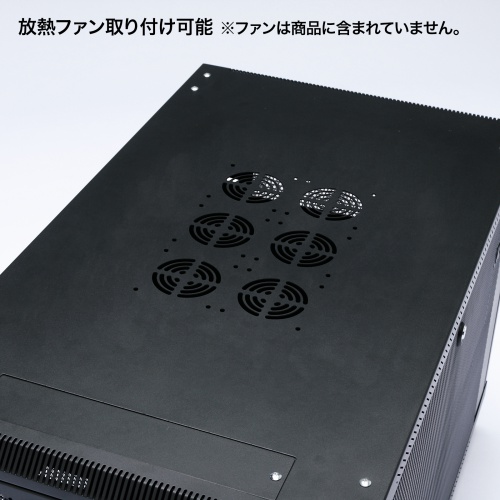 サーバーラック｜19インチマウント・12U・小型・メッシュ扉・キャスター付