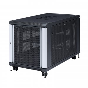 【アウトレット】サーバーラック｜19インチマウント・12U・小型・メッシュ扉・キャスター付