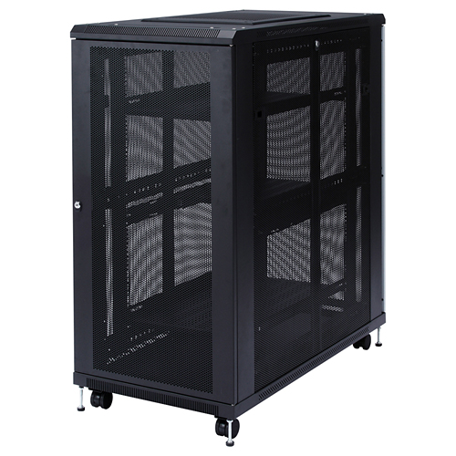 サーバーラック｜19インチマウント・24U・メッシュ扉・キャスター付・即納