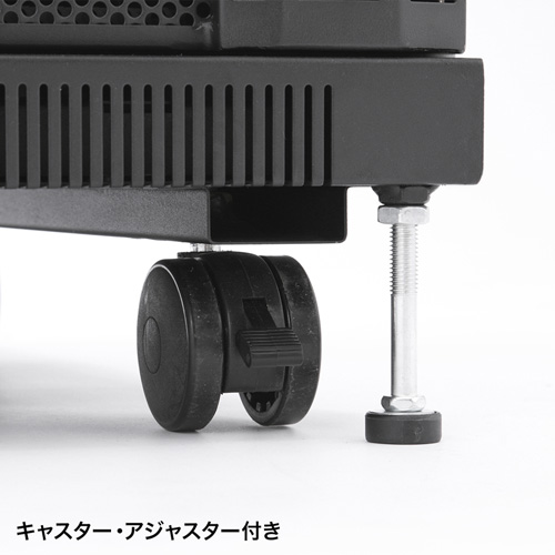 【サーバーラック】キャスター付き SANWA SUPPLY サーバーラック タワー型 大型 全面メッシュ 鍵