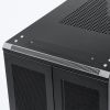 サーバーラック（19インチ・中型・24U・奥行110cm・メッシュパネル・観音扉・棚板×3枚・スライド棚×1枚付き・サンワサプライ製）