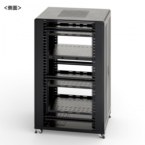 サーバーラック（19インチ・大型・36U・奥行110cm・メッシュパネル・観音扉・棚板×3枚・スライド棚×1枚付き・サンワサプライ製）