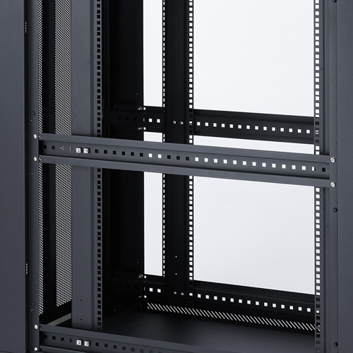 サーバーラック｜19インチマウント・24U・ハーフ・メッシュ扉・即納