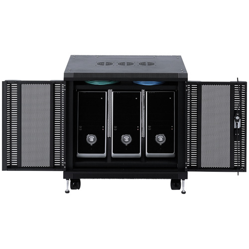 機器収納ボックス（NAS・データセンター・ルーター・ハブ・ネットワーク機器・通信機器・ブラック）CP-SVCMULT1 サンワサプライ