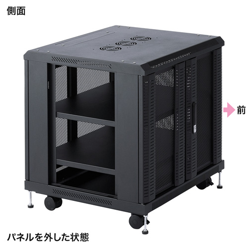 機器収納ボックス（NAS・データセンター・ルーター・ハブ・ネットワーク機器・通信機器・ブラック）CP-SVCMULT1 サンワサプライ