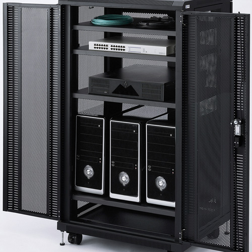 機器収納ラック｜NAS・ルーター対応・鍵付き・メッシュ・即納対応