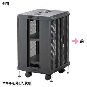 【訳あり 新品】機器収納ボックス（NAS・ルーター・ハブ・ネットワーク機器・通信機器・ブラック）CP-SVCMULT5 サンワサプライ ※箱にキズ、汚れあり