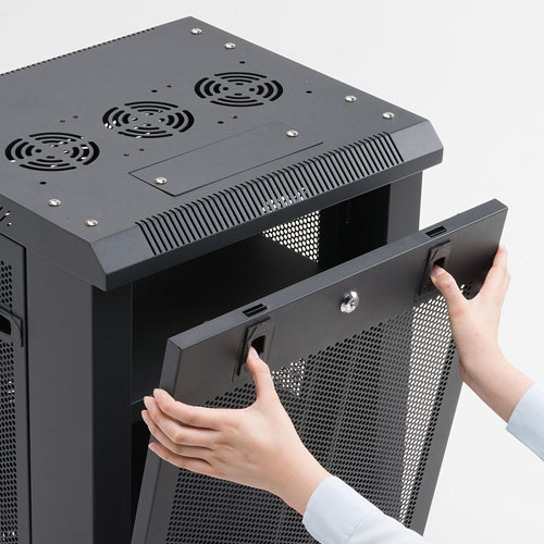 機器収納ボックス（NAS・データセンター・ルーター・ハブ・ネットワーク機器・通信機器・ブラック）CP-SVCMULT5 サンワサプライ
