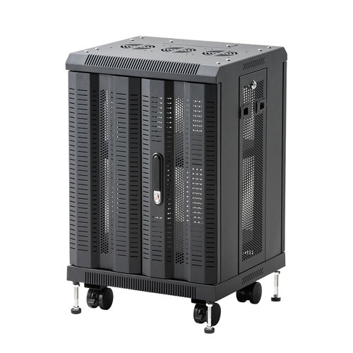 【訳あり 新品】機器収納ボックス（NAS・ルーター・ハブ・ネットワーク機器・通信機器・ブラック）CP-SVCMULT5 サンワサプライ ※箱にキズ、汚れあり