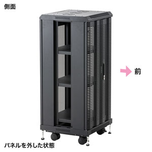【アウトレット･訳あり・セール】機器収納ラック（NAS・ルーター・ハブ・ネットワーク機器・通信機器・ブラック）CP-SVCMULT6 サンワサプライ
