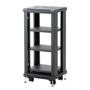 【アウトレット･訳あり・セール】機器収納ラック（NAS・ルーター・ハブ・ネットワーク機器・通信機器・ブラック）CP-SVCMULT6 サンワサプライ