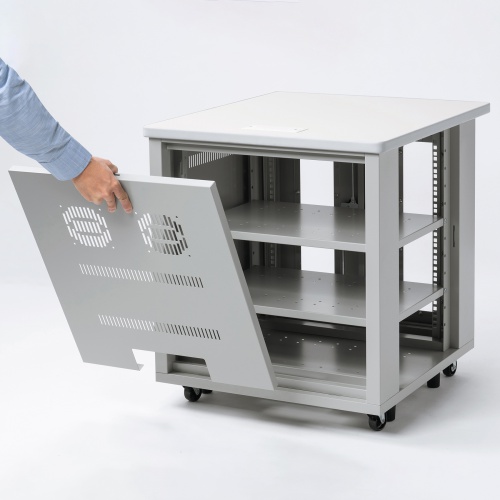 サーバーラック（19インチマウント付きデスク・2ポスト・奥行き70cm・高さ70cm）