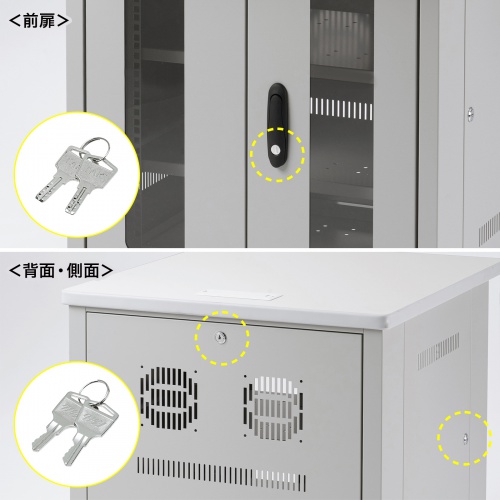 サーバーラック（19インチマウント付きデスク・2ポスト・奥行き70cm・高さ70cm）