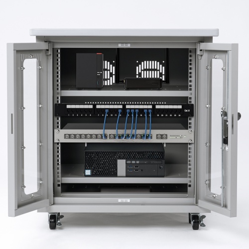 サーバーラック（19インチマウント付きデスク・2ポスト・奥行き70cm・高さ70cm）