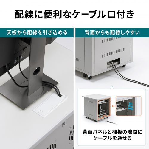 サーバーラック（19インチマウント付きデスク・2ポスト・奥行き70cm・高さ70cm）