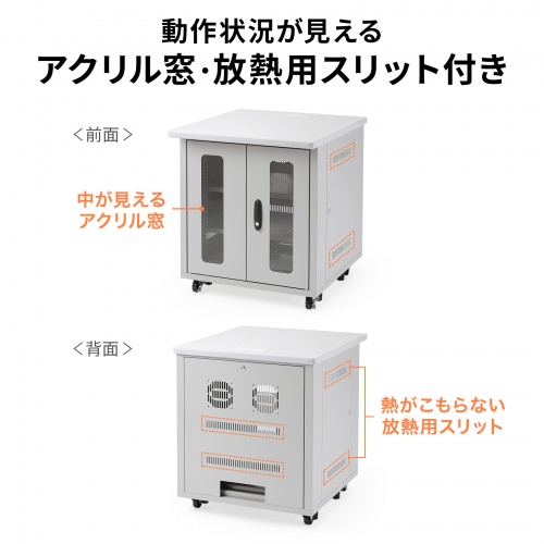 サーバーラック（19インチマウント付きデスク・2ポスト・奥行き70cm・高さ70cm）