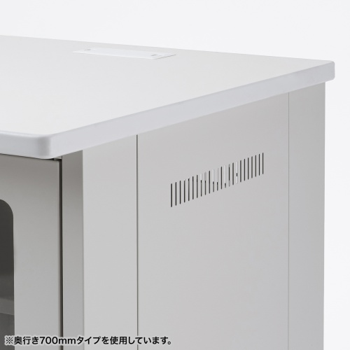 サーバーラック（19インチマウント付きデスク・2ポスト・奥行き80cm・高さ70cm）