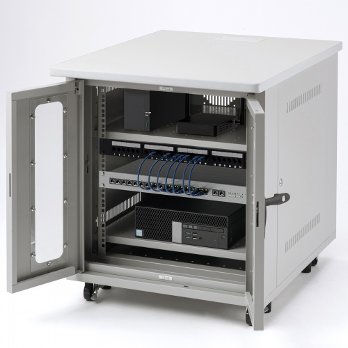 サーバーラック（19インチマウント付きデスク・2ポスト・奥行き80cm・高さ70cm）