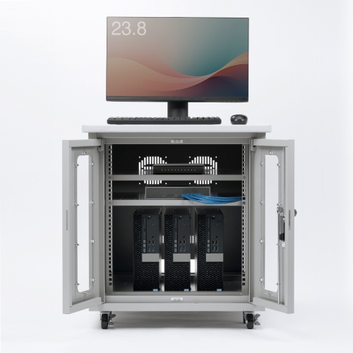 サーバーラック（19インチマウント付きデスク・2ポスト・奥行き80cm・高さ70cm）