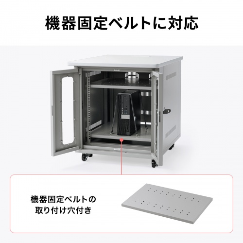 サーバーラック（19インチマウント付きデスク・2ポスト・奥行き80cm・高さ70cm）