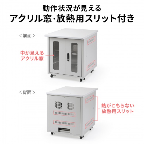 サーバーラック（19インチマウント付きデスク・2ポスト・奥行き80cm・高さ70cm）