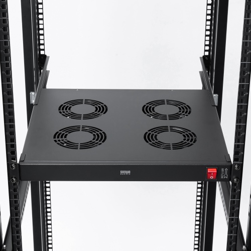 ラックマウント冷却ファンユニット（ファン4台・19インチサーバーラック用）