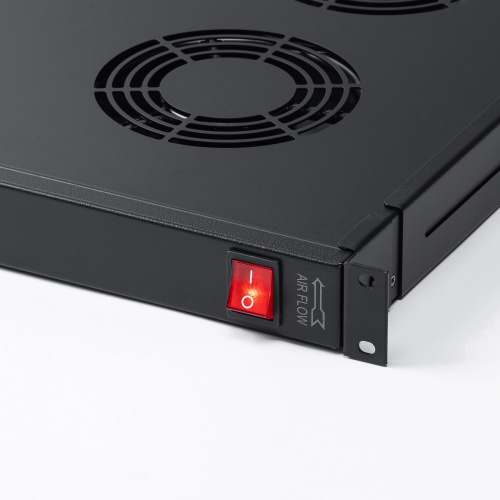 ラックマウント冷却ファンユニット（ファン4台・19インチサーバーラック用）