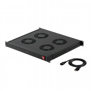 ラックマウント冷却ファンユニット（ファン4台・19インチサーバーラック用）