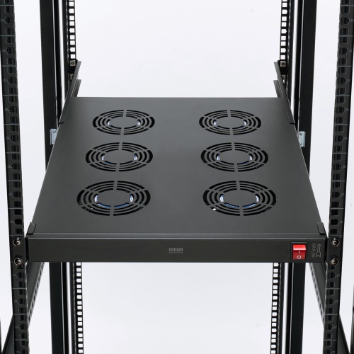 ラックマウント冷却ファンユニット（ファン6台・19インチサーバーラック用）