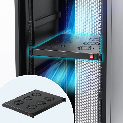 ラックマウント冷却ファンユニット（ファン6台・19インチサーバーラック用）