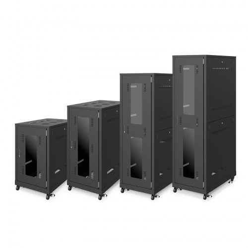 サーバーラック（ラック・19インチ・eia・業務用・キャスター・アジャスター・セキュリティ・18U・黒）サンワサプライ CP-SVN1810BKN