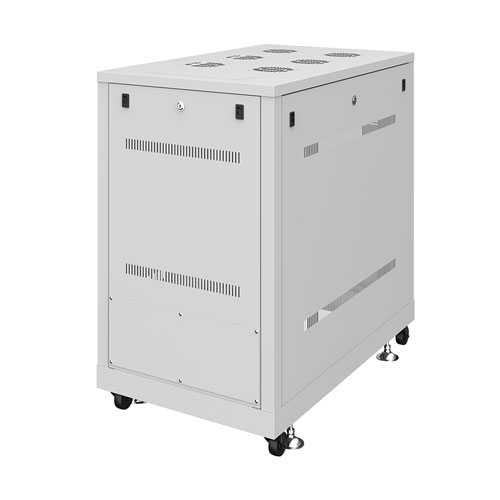 サーバーラック（19インチ・eia・業務用・キャスター・アジャスター・セキュリティ・18U）CP-SVN1810GYN