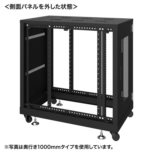 サーバーラック（19インチ・eia・業務用・キャスター・アジャスター・セキュリティ・18U）サンワサプライ CP-SVN1890BKN