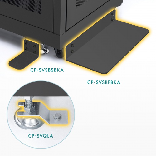 サーバーラック（19インチ・eia・業務用・キャスター・アジャスター・セキュリティ・18U）サンワサプライ CP-SVN1890BKN