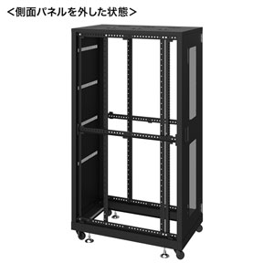 サーバーラック（19インチ・eia・業務用・キャスター・アジャスター・セキュリティ・36U・黒）CP-SVN3610BKN