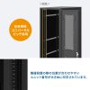 サーバーラック（19インチ・eia・業務用・キャスター・アジャスター・セキュリティ・36U・黒）CP-SVN3610BKN