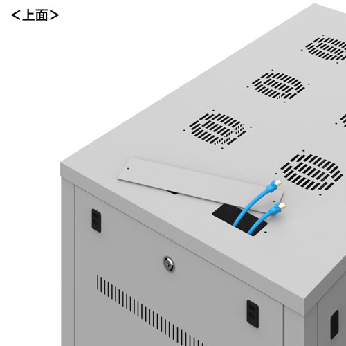 サーバーラック（19インチ・eia・業務用・キャスター・アジャスター・セキュリティ・36U）サンワサプライ CP-SVN3610GYN