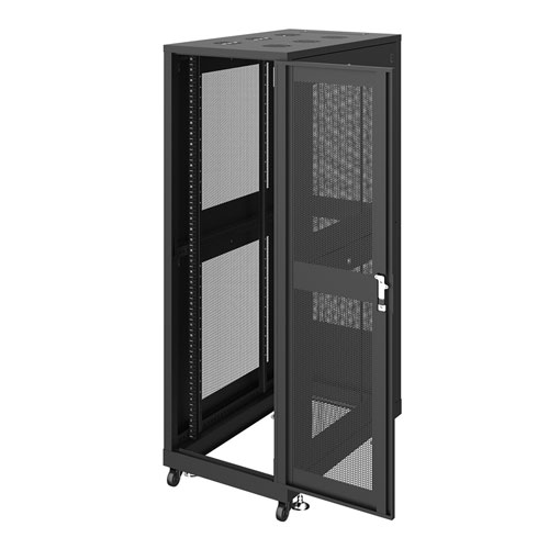 サーバーラック（19インチ・データセンター・eia・メッシュ・放熱・キャスター・アジャスター・鍵・セキュリティ・36U・黒）サンワサプライ CP-SVN3610MBKN