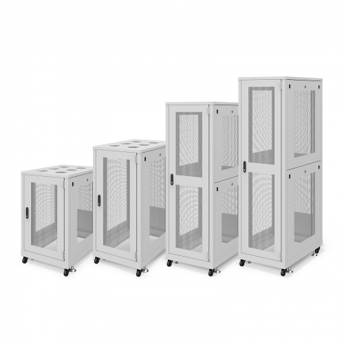 サーバーラック（19インチ・データセンター・eia・メッシュ・放熱・キャスター・アジャスター・鍵・セキュリティ・36U）サンワサプライ CP-SVN3690MGYN