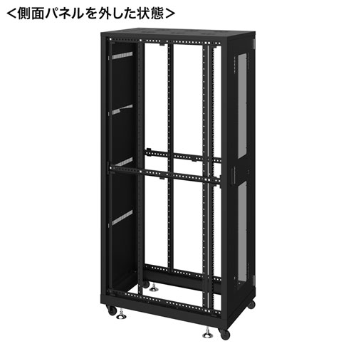 サーバーラック（データセンター・ラック・19インチ・eia・業務用・キャスター・アジャスター・セキュリティ・42U・黒）サンワサプライ CP-SVN4210BKN