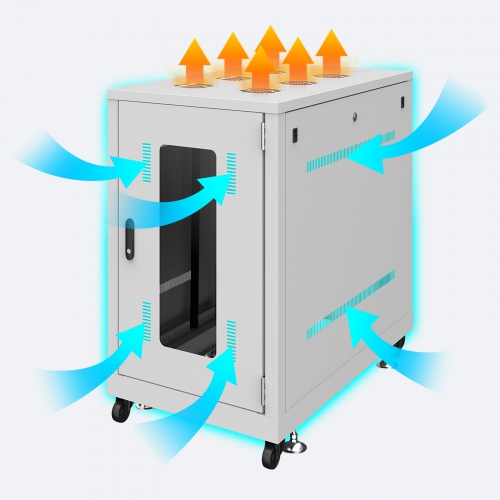 サーバーラック（19インチ・eia・業務用・キャスター・アジャスター・セキュリティ・42U）サンワサプライ CP-SVN4210GYN