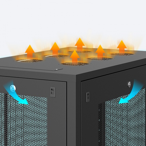 サーバーラック｜19インチマウント・42U・メッシュ扉・鍵付き・即納対応