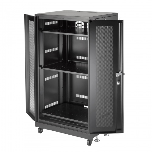 マルチ収納ラック（H1300・W700・D600・データセンター・機器収納ボックス） CP-SVNAMULT8BK サンワサプライ