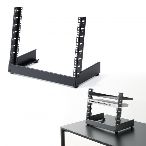 19インチマウントラック（8U・フレームタイプ・卓上用・サーバーラック・オーディオラック）